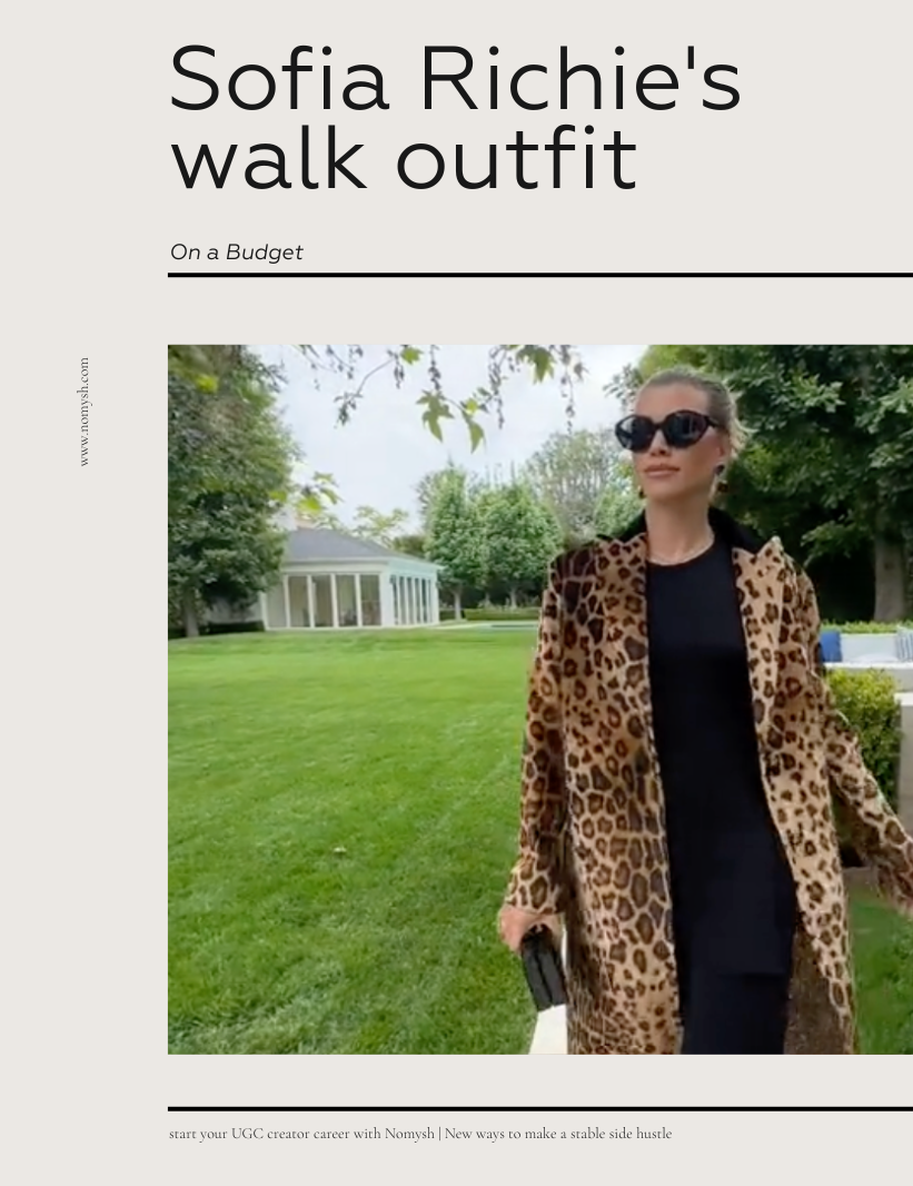 How to do the Sofia Richie walk trend | Recreate Sofia Richie's Iconic Style on a Budget